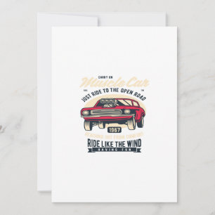 Muscle Car Invitation