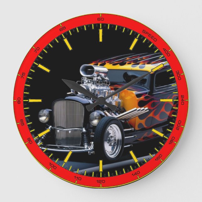 Muscle Car Large Clock (Front)
