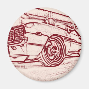 Muscle car magnet