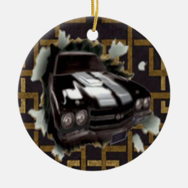Muscle Car Ornament (Front)