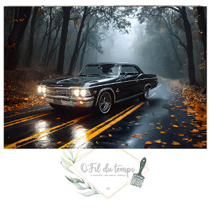 Muscle Car Post-Apocalyptic city scape Decoupage Tissue Paper