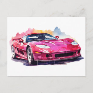 Muscle Car Postcard