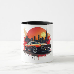 Muscle Car Street Art Coffee Cup