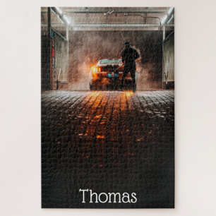 Muscle Car Street Machines Racing Personalised Jigsaw Puzzle