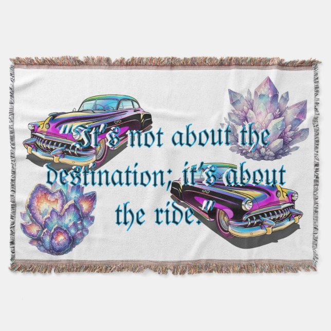 Muscle Car Throw Blanket (Front)