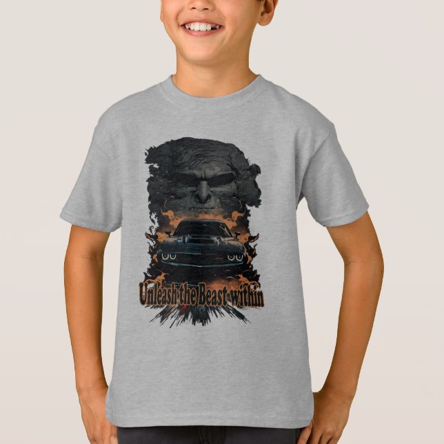 Muscle Car, Unleash the Beast T-Shirt (Front)
