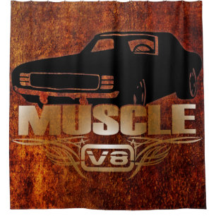 Muscle Car V8 Shower Curtain
