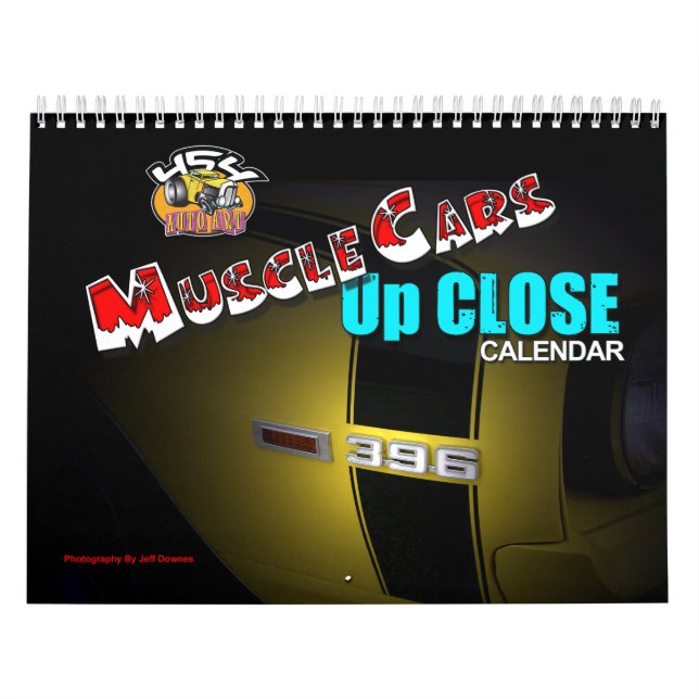 Muscle Cars Close Up Calendar (Cover)