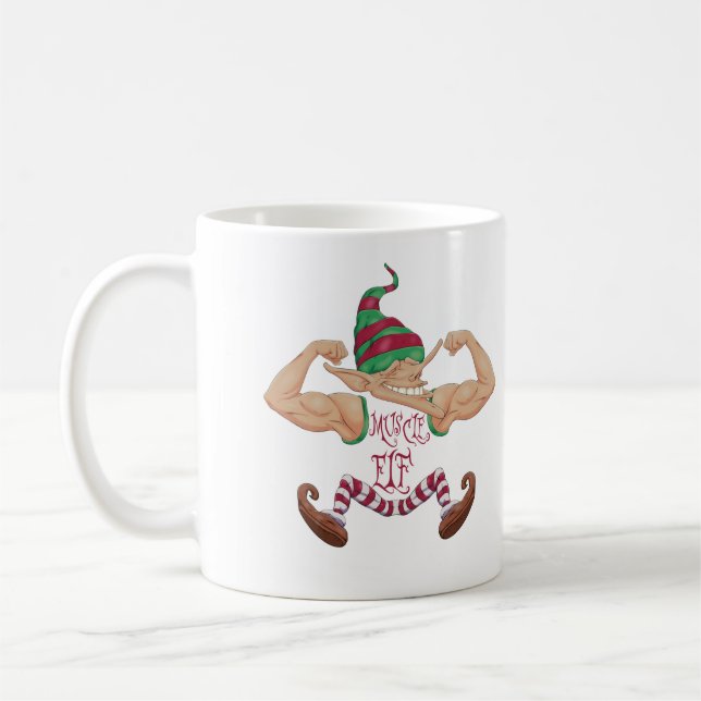 Muscle Elf Coffee Mug (Left)