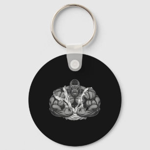 Muscle Gorilla Fitness Workout Gym For Lover Bodyb Key Ring