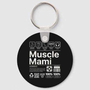 Muscle Mami And Mum Gym Workout Mother Funny Bodyb Key Ring
