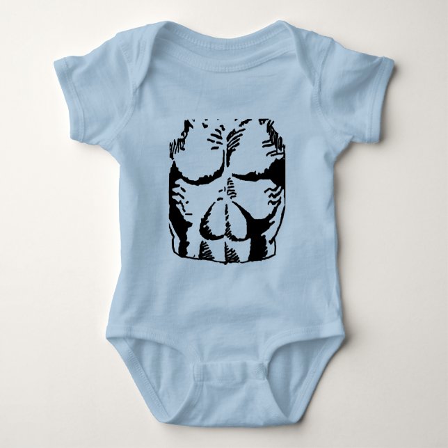 Muscle Man Baby Bodysuit (Front)