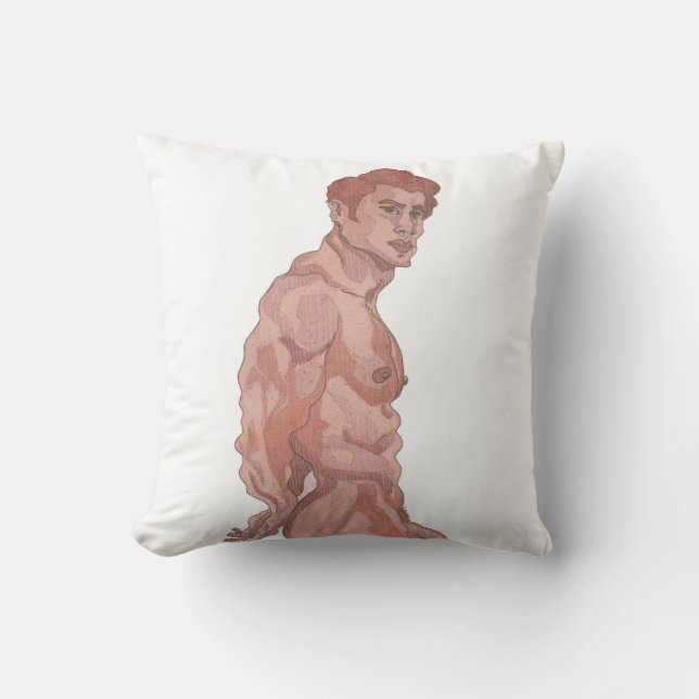 Muscle Man Pillow (Front)