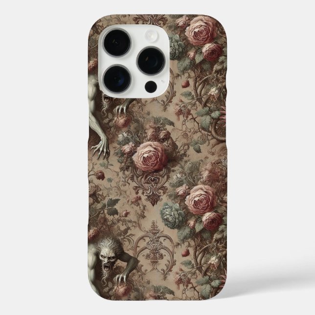 Muscle Memory – Gothic Victorian Floral Design Case-Mate iPhone Case (Back)