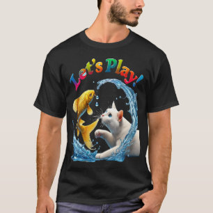 Muscle Mobster Cat Gone Fishing T-Shirt