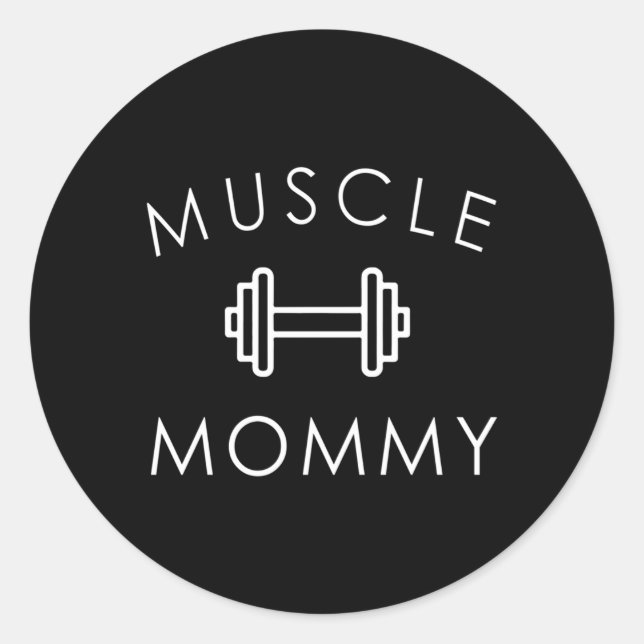Muscle Mummy Gym Classic Round Sticker (Front)