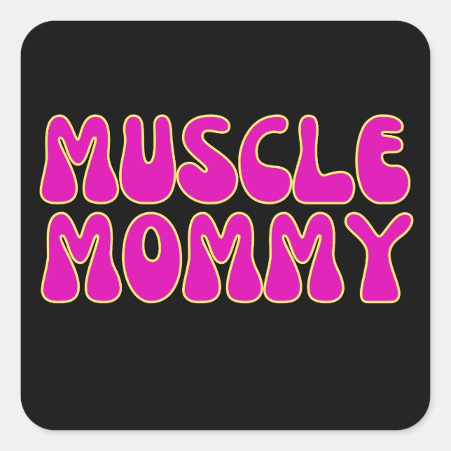 Muscle Mummy Square Sticker (Front)