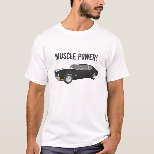 Muscle Power: Chevelle 3D Model: T-Shirt (Front)