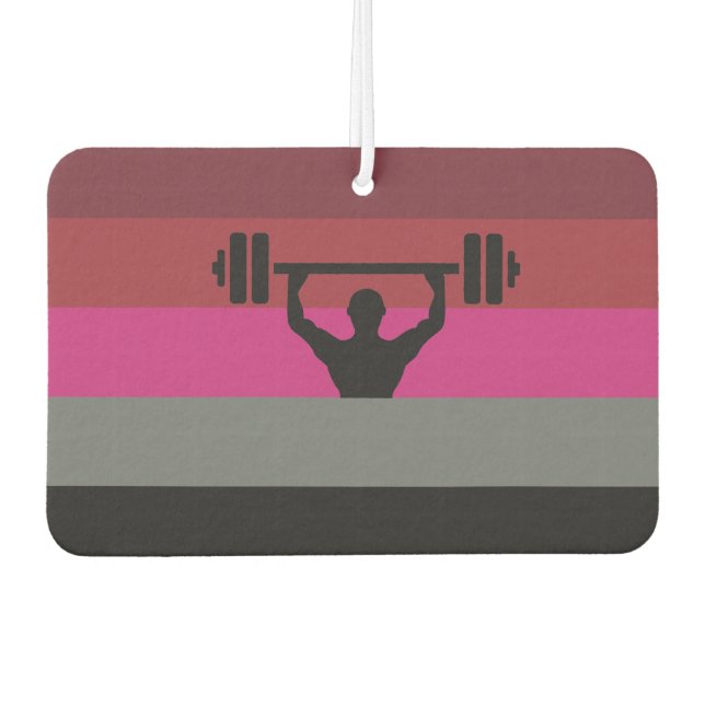 Muscle Pride Car Air Freshener (Front)