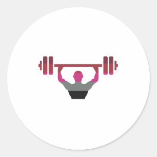 Muscle Pride Classic Round Sticker