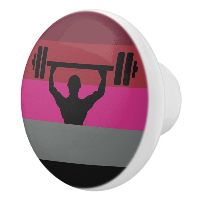 MUSCLE PRIDE FLAG CERAMIC KNOB (Right)