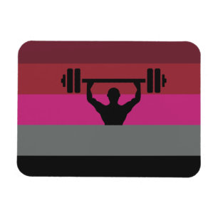 MUSCLE PRIDE FLAG MAGNET