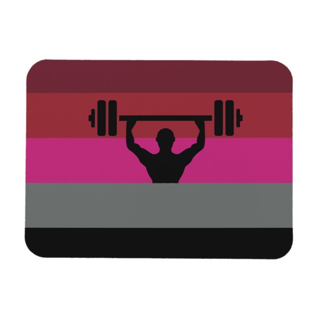 MUSCLE PRIDE FLAG MAGNET (Horizontal)