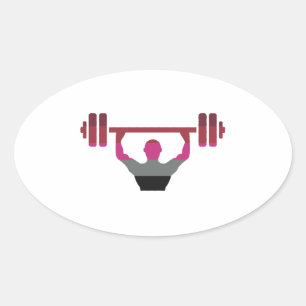 Muscle Pride Oval Sticker