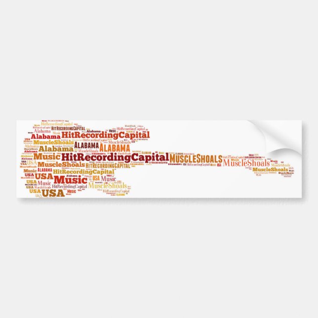 Muscle Shoals, Alabama Bumper Sticker (Front)