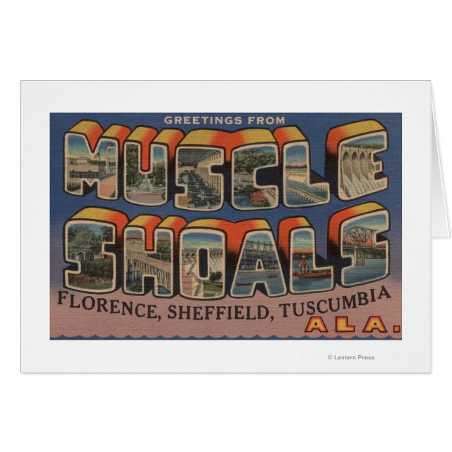 Muscle Shoals, Alabama - Large Letter Scenes (Front Horizontal)
