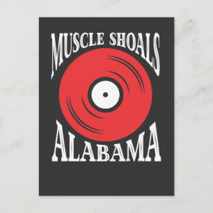 Muscle Shoals Alabama - Music Vinyl Record Gift Postcard