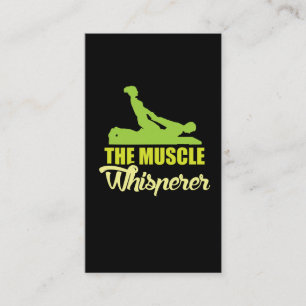 Muscle Whisperer - Massage Physical Therapist Gift Business Card