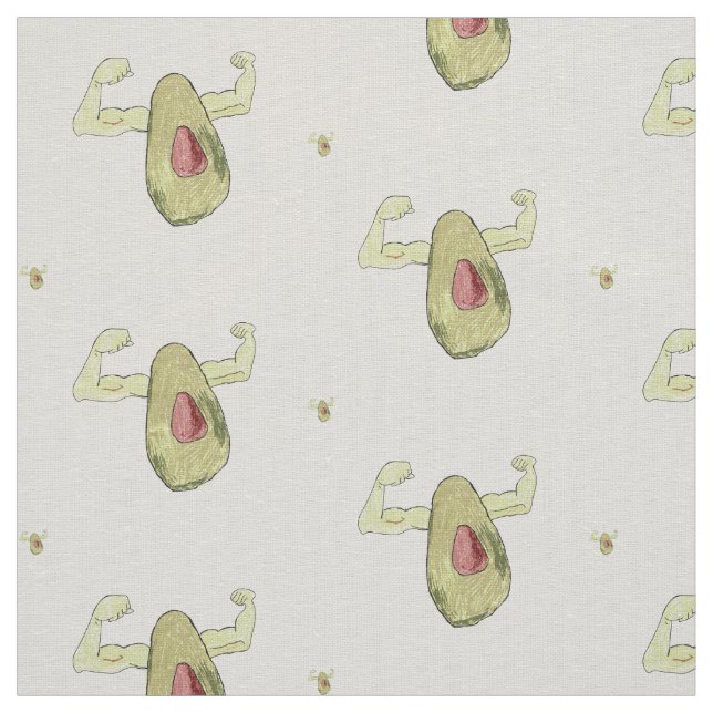 Muscled Avocado Fabric (Swatch)