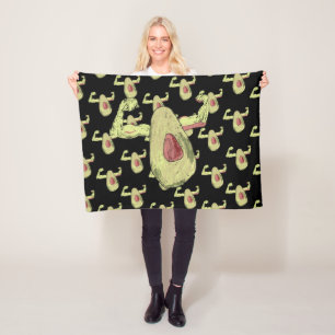Muscled Avocado Fleece Blanket