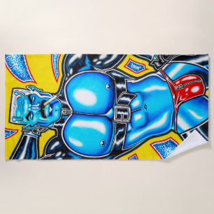 Musclemen from Mars Beach Towel