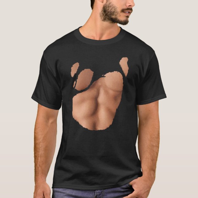 Muscles Abs T-Shirt (Light Skin Colour) (Front)