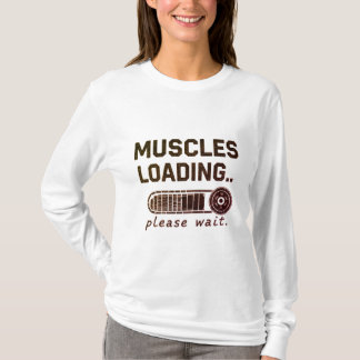 Muscles Loading Please Wait Funny Gym Long Sleeve T-Shirt