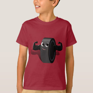 Muscles on Hockey Puck T-Shirt
