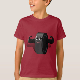 Muscles on Hockey Puck T-Shirt