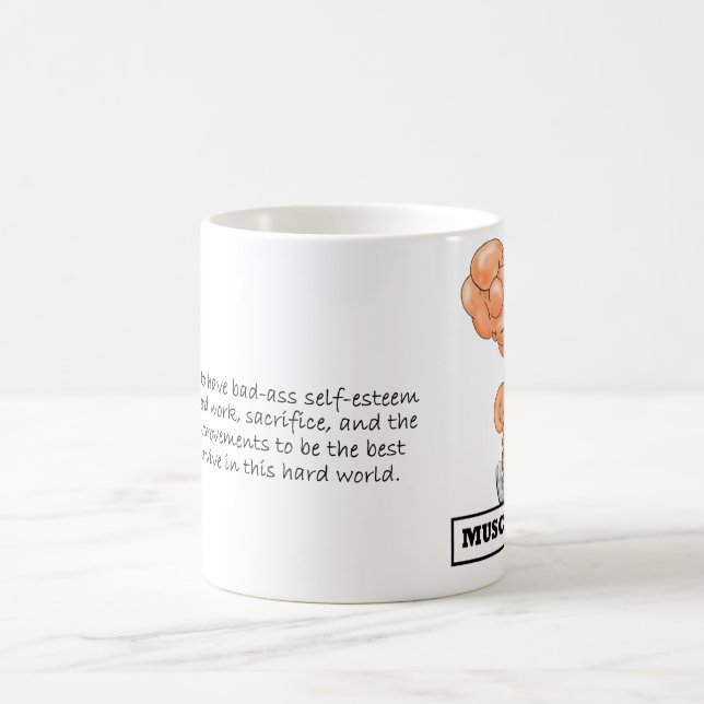 MUSCLETUDE w/ definition,Mug Coffee Mug (Center)