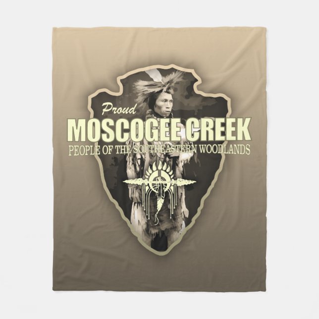 Muscogee Creek (arrowhead) Fleece Blanket (Front)