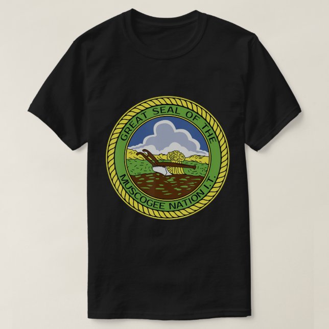 Muscogee Creek Nation Muskogee Mvskoke T-Shirt (Design Front)