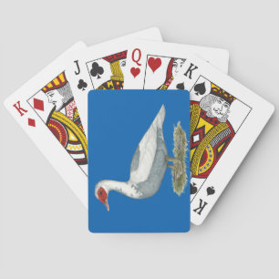 Muscovy Blue Pied Duck Playing Cards