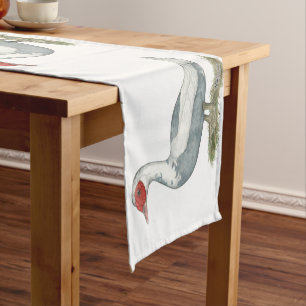Muscovy Blue Pied Duck Short Table Runner