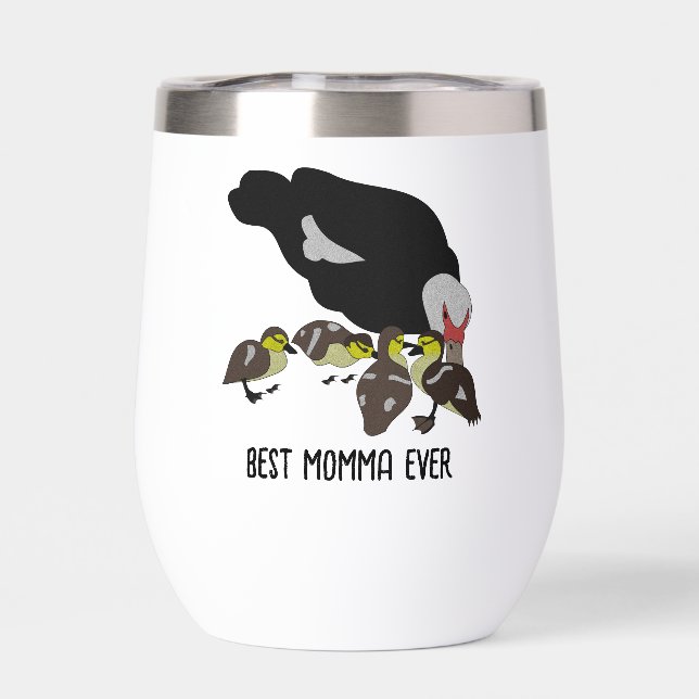 Muscovy Duck and Adorable Duckling (Back)