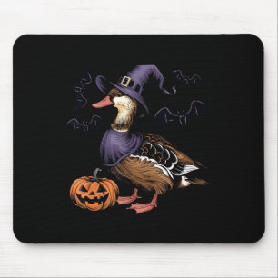 Muscovy Duck Bird Halloween Costume Scary Pumpkin Mouse Mat