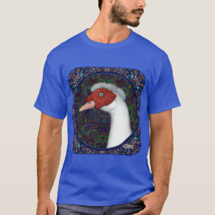 Muscovy Duck Head White T-Shirt