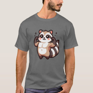 Muscular Animal Series Raccoon T-Shirt