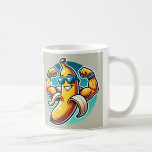 Muscular Banana Mug - Power Up Your Morning!