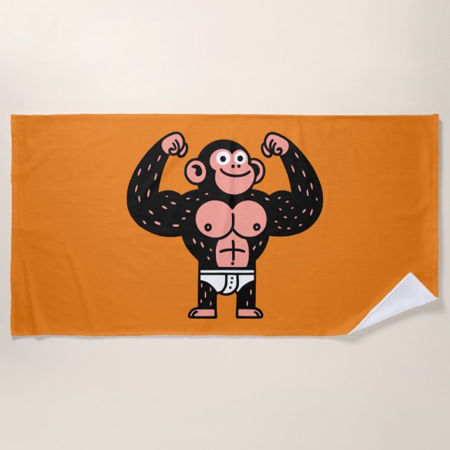 Muscular Beach Towel (Front)